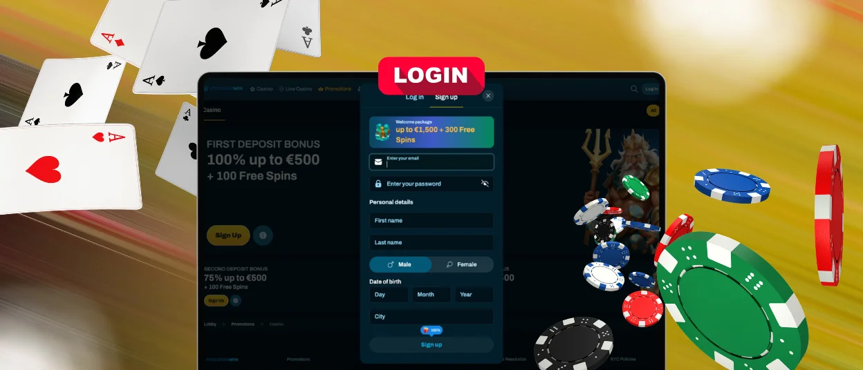 poseidonwin login page